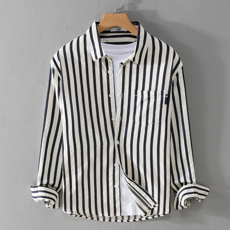 JACK | LINEN SHIRT WITH STRIPES