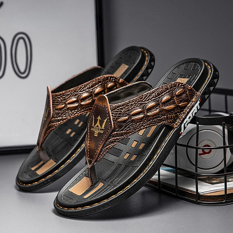 THE TRITON GENUINE LEATHER SANDALS