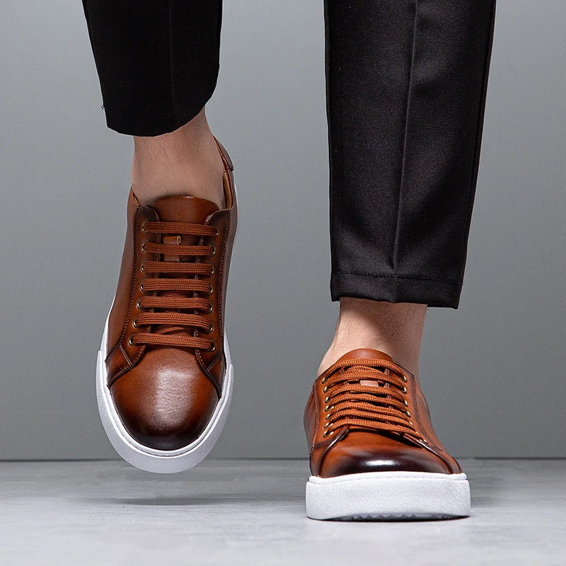 Ulysses™ Men's Sleek Leather Sneaker