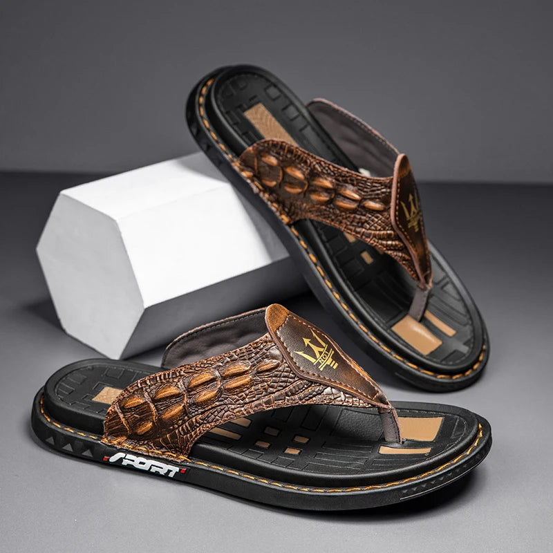 THE TRITON GENUINE LEATHER SANDALS