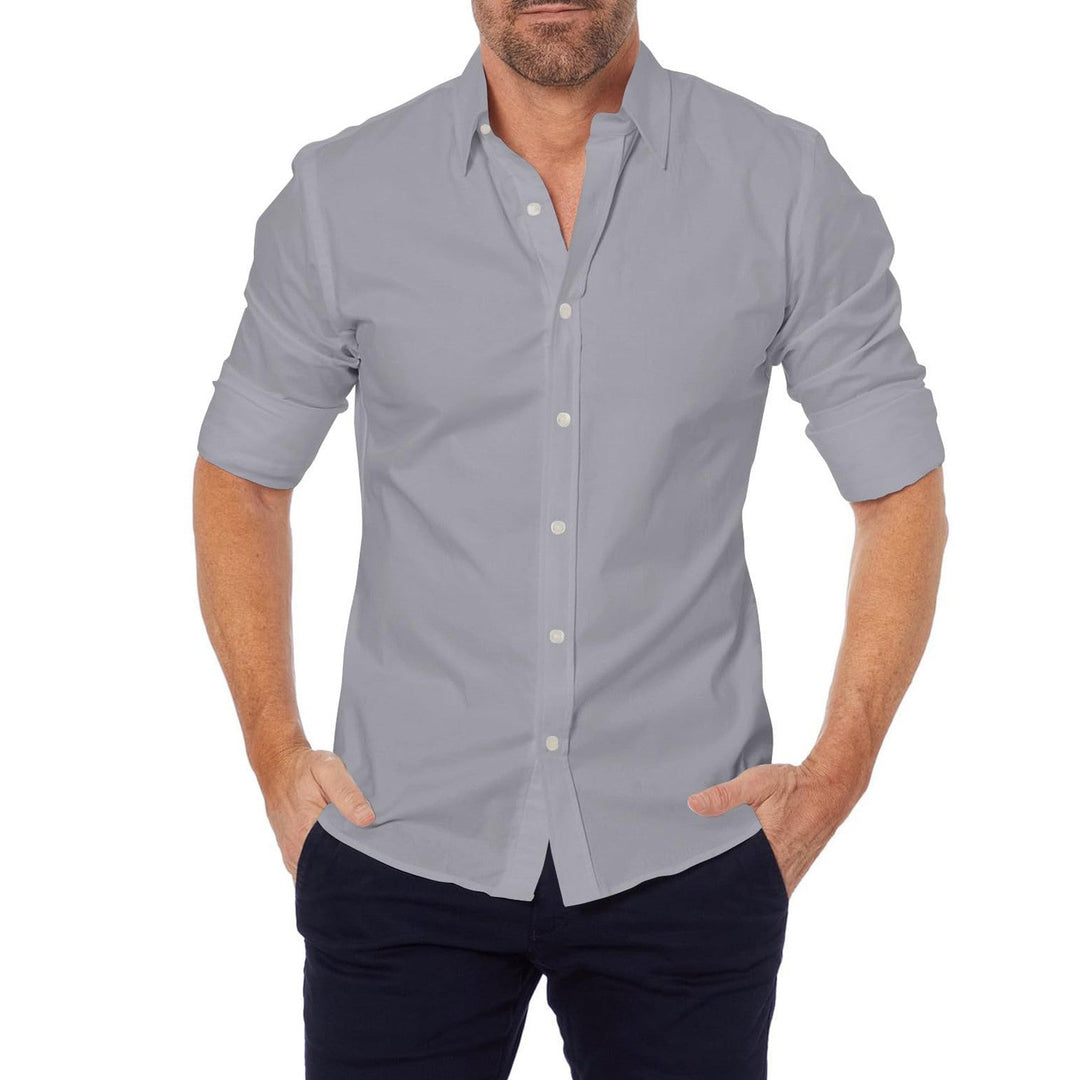 Victor - Wrinkle Free Shirt with Zipper