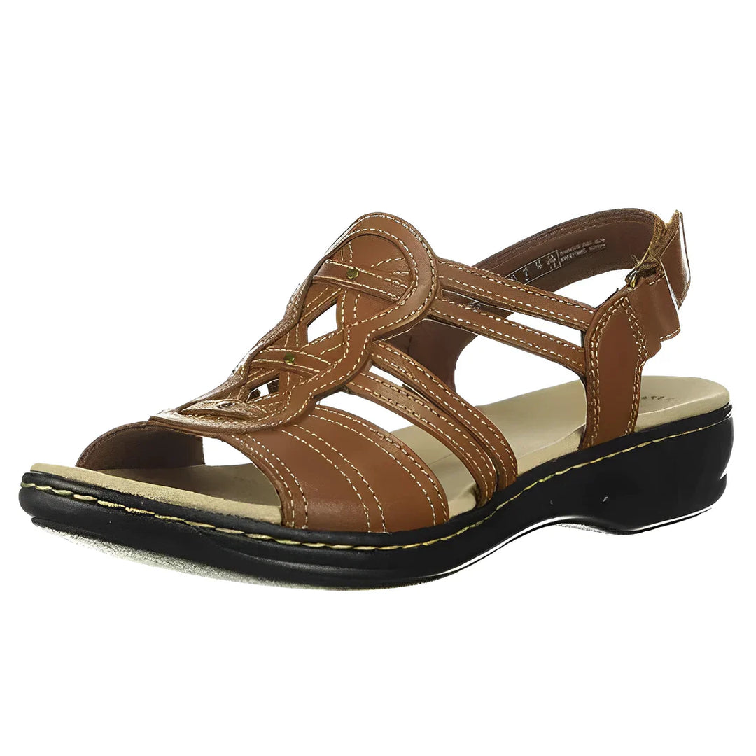 MONICA PREMIUM LEATHER ORTHOPEDIC SANDALS WITH ARCH SUPPORT