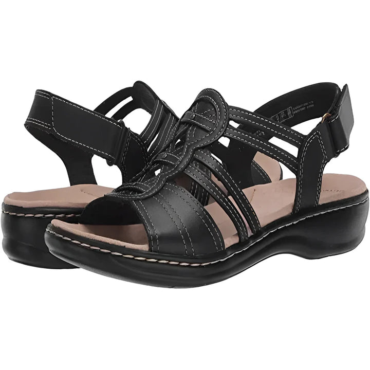 MONICA PREMIUM LEATHER ORTHOPEDIC SANDALS WITH ARCH SUPPORT