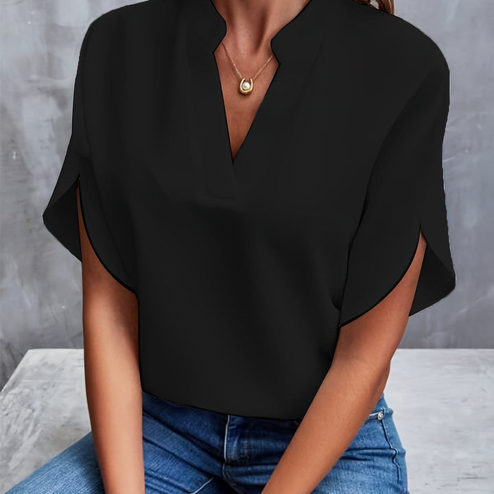 Veronica™ - Elegant V-neck blouse