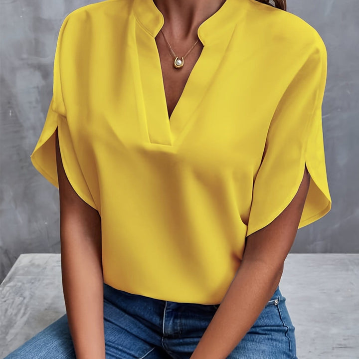 Veronica™ - Elegant V-neck blouse