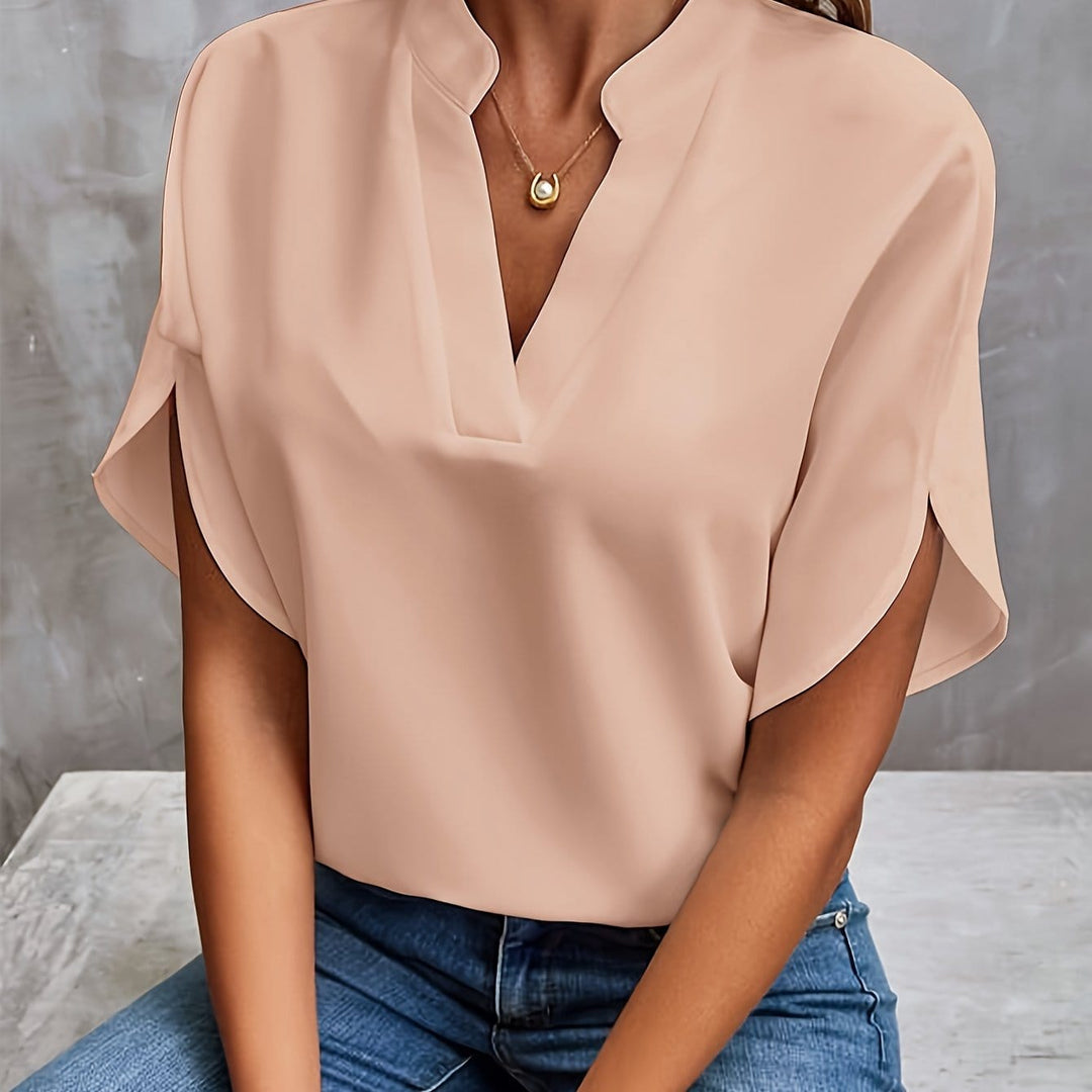 Veronica™ - Elegant V-neck blouse