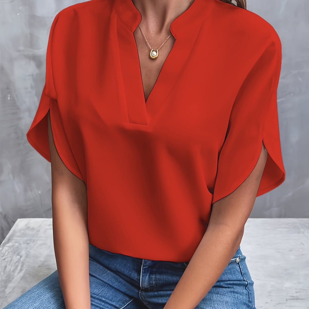 Veronica™ - Elegant V-neck blouse