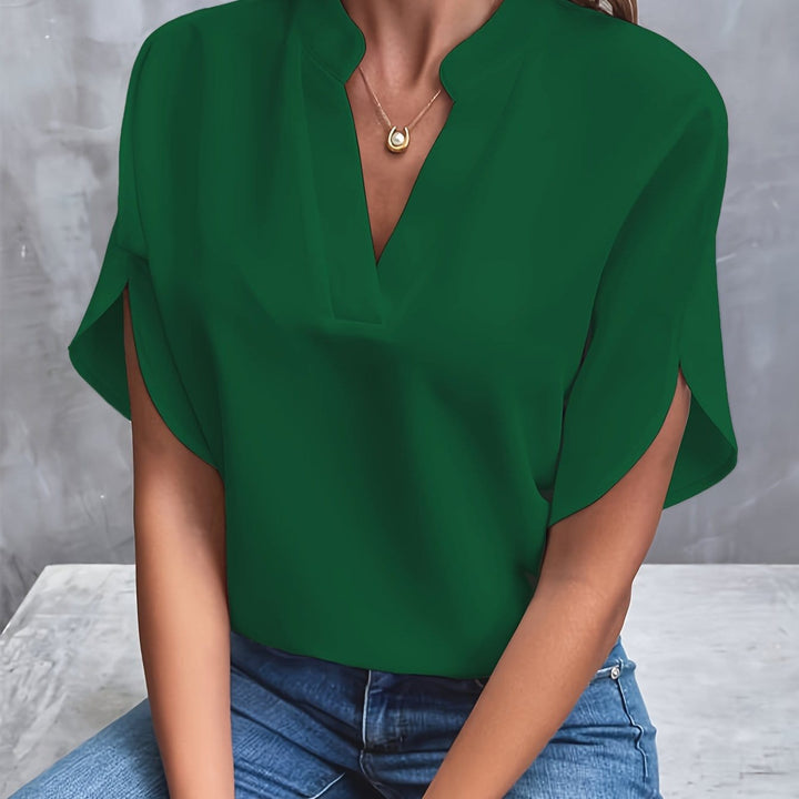 Veronica™ - Elegant V-neck blouse