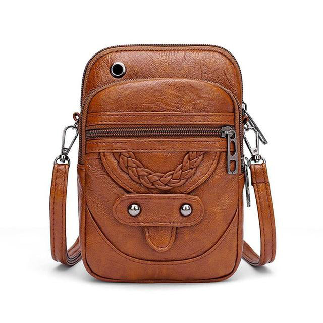 Verity™ | Classic Vintage Leather Shoulder Bag