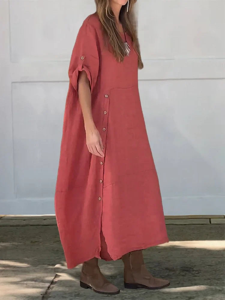 Vera™ Linen Cotton Dress