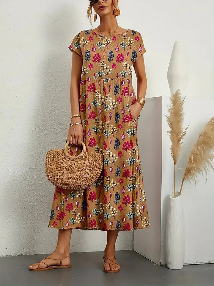 Sarah™ Ethereal Tummy Covering Floral Dress