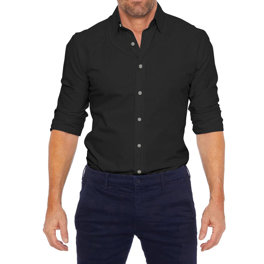 Victor - Wrinkle Free Shirt with Zipper