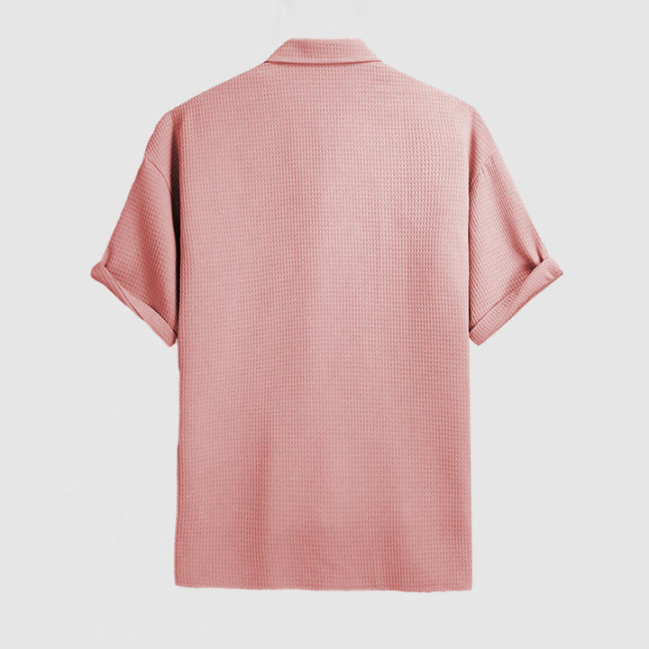 Garrick | Elegant & Comfortable Men's Shirt in Waffle Knit Pattern