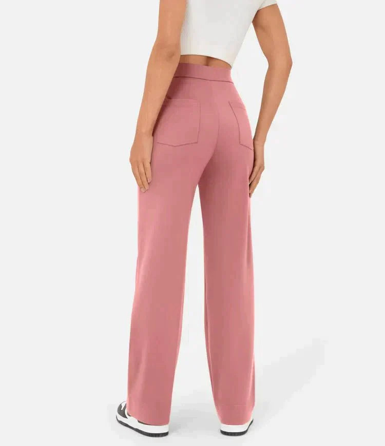 Luna - High Waist Stretch Trousers