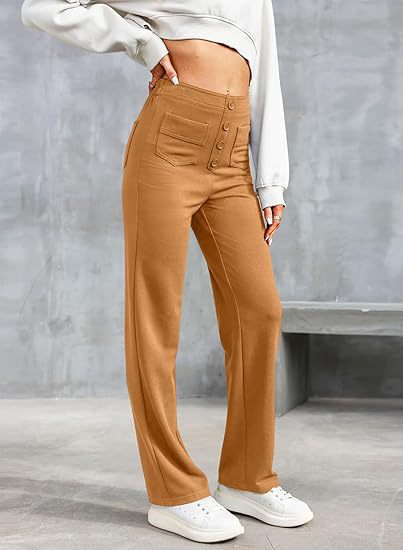 Luna - High Waist Stretch Trousers