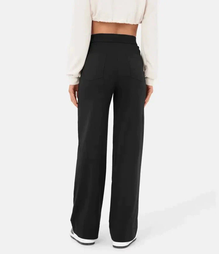 Luna - High Waist Stretch Trousers