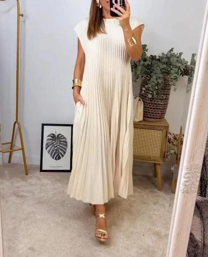 Margot™ - Pleated Pocket Maxi Dress