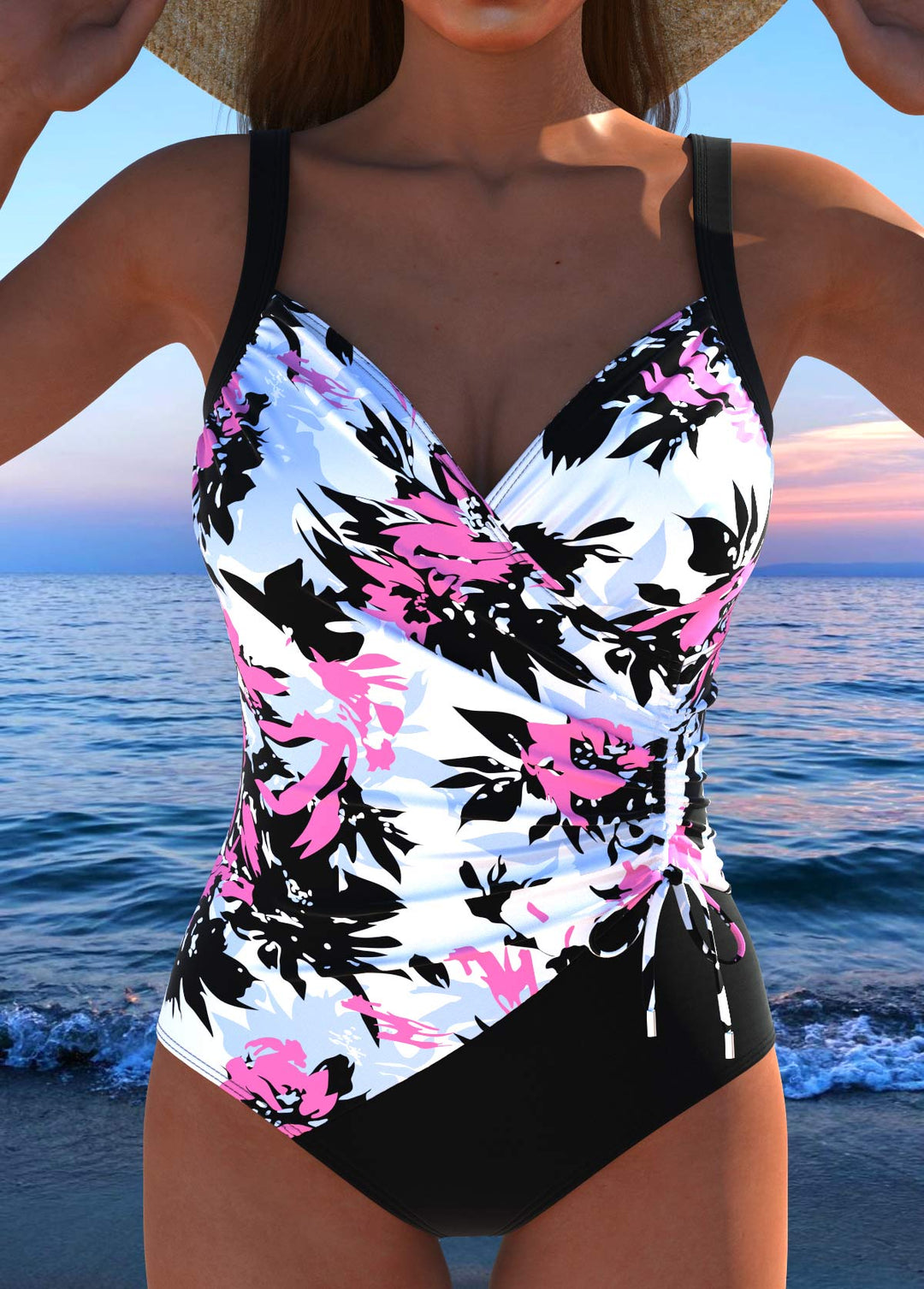 Evangeline - Eye-Catching One-Piece Swimsuit