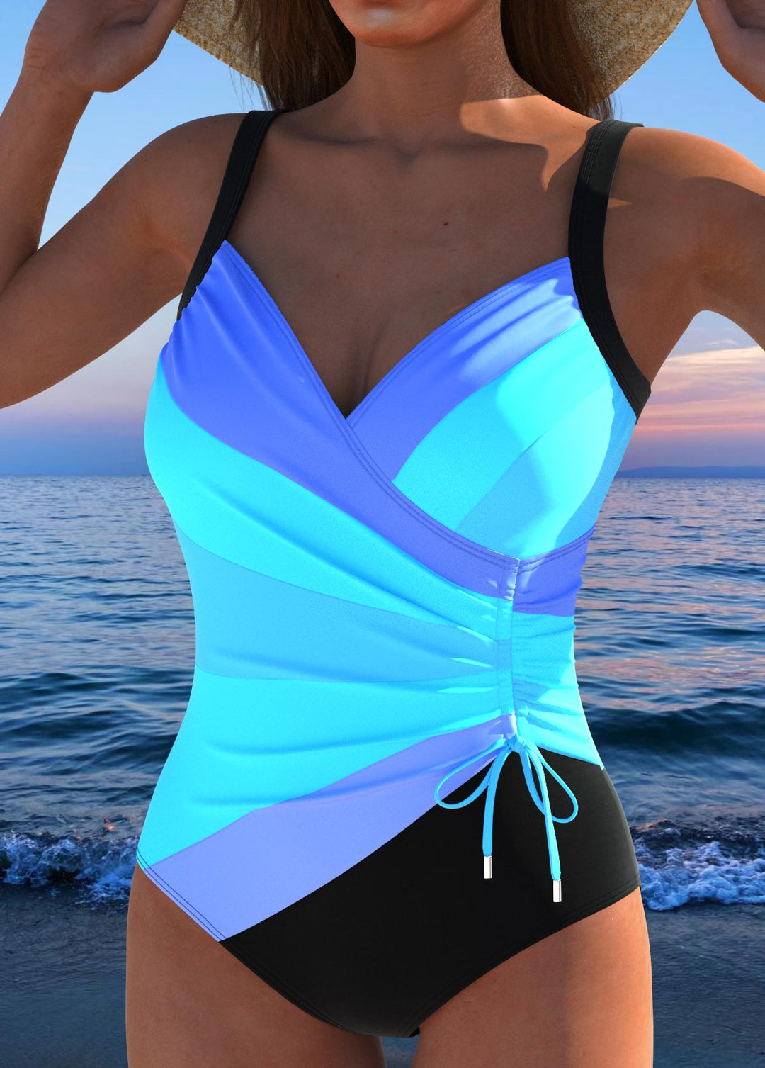 Evangeline - Eye-Catching One-Piece Swimsuit