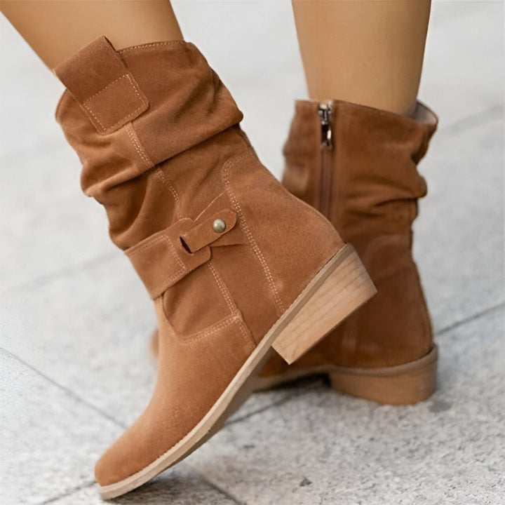 Natalie™ - Orthopedic Relaxed Low-Heeled Boots with Soft Sole