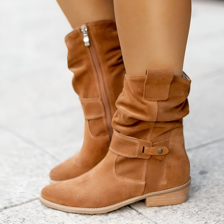 Natalie™ - Orthopedic Relaxed Low-Heeled Boots with Soft Sole