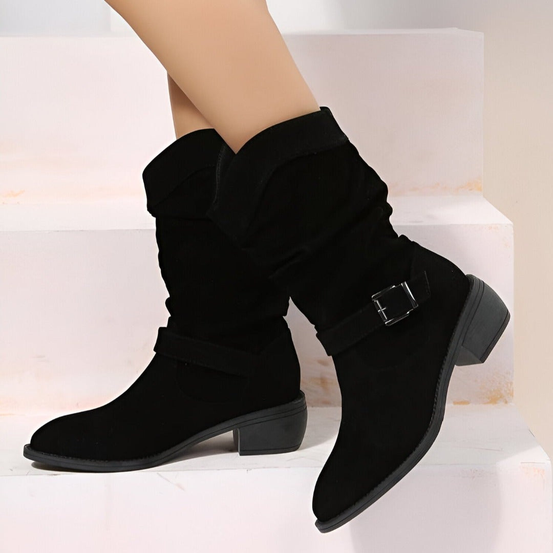 Natalie™ - Orthopedic Relaxed Low-Heeled Boots with Soft Sole