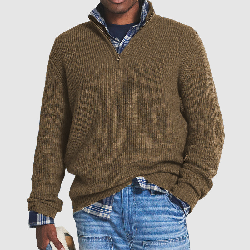 Thomas | Quarter Zip Sweater