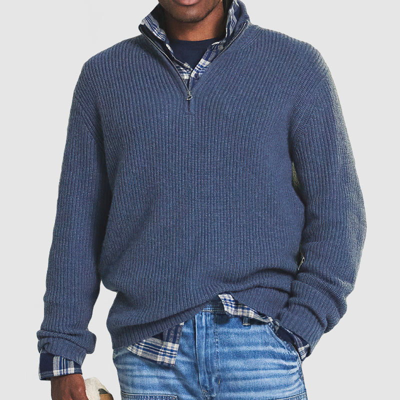 Thomas | Quarter Zip Sweater