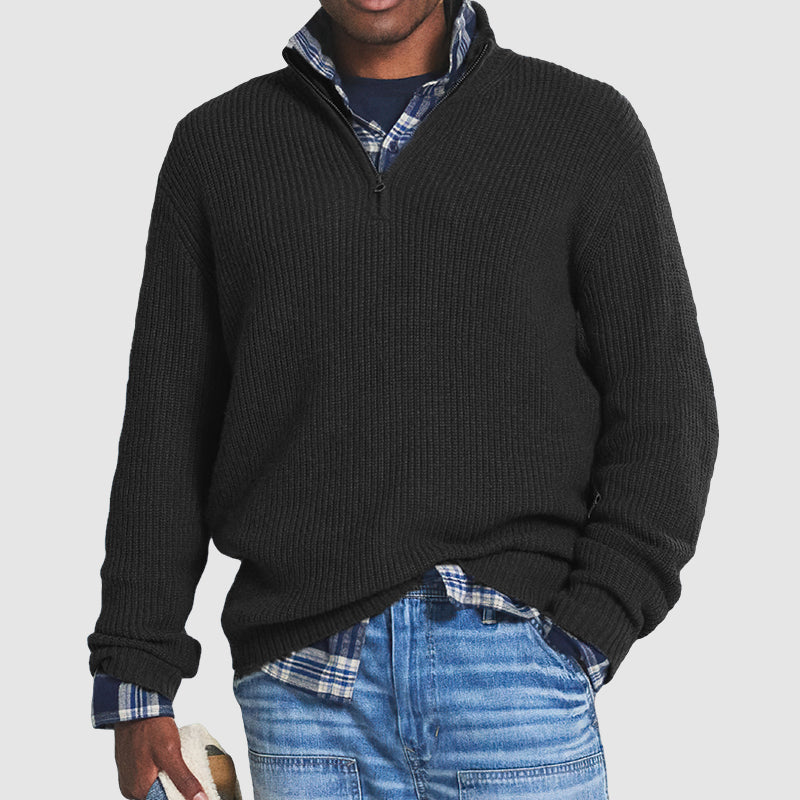 Thomas | Quarter Zip Sweater