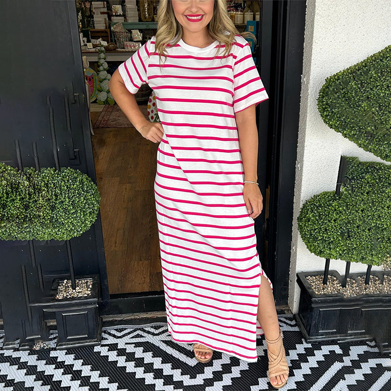 Serena | Striped Maxi Dress