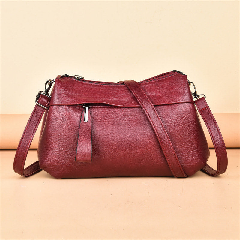 Angelica - Classic Leather Crossbody Bag