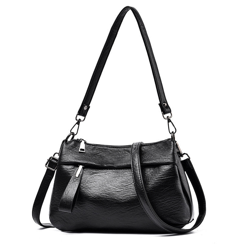 Angelica - Classic Leather Crossbody Bag