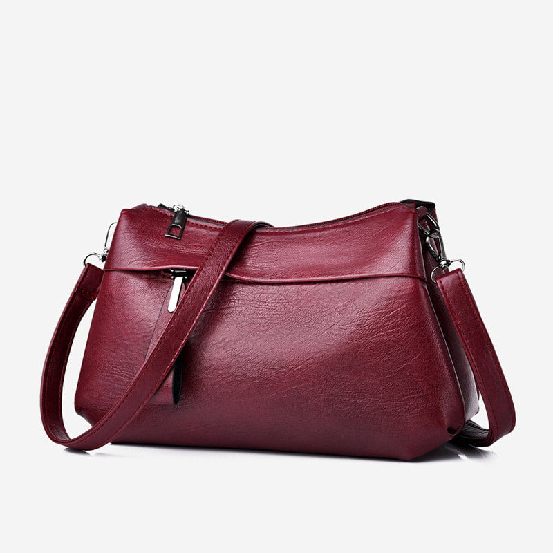 Angelica - Classic Leather Crossbody Bag