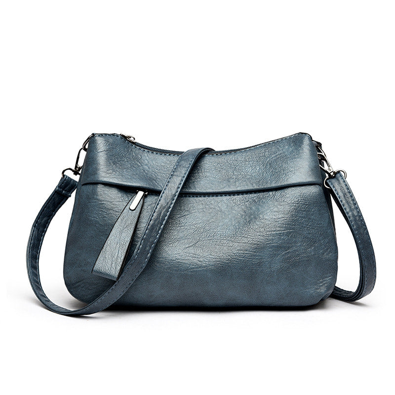 Angelica - Classic Leather Crossbody Bag