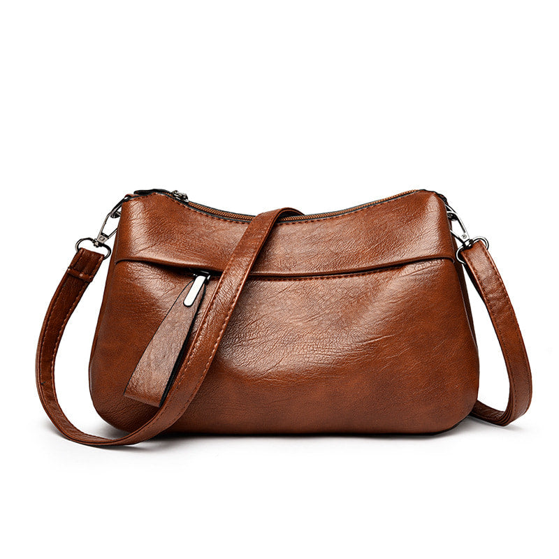 Angelica - Classic Leather Crossbody Bag