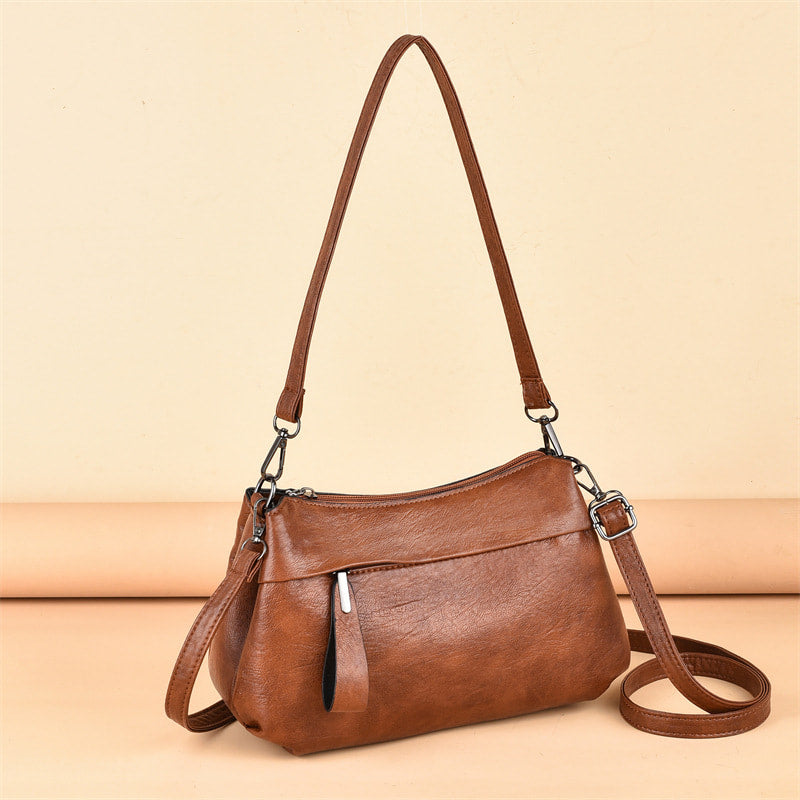 Angelica - Classic Leather Crossbody Bag